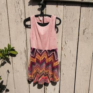 Pink Sleeveless Dress for Fall